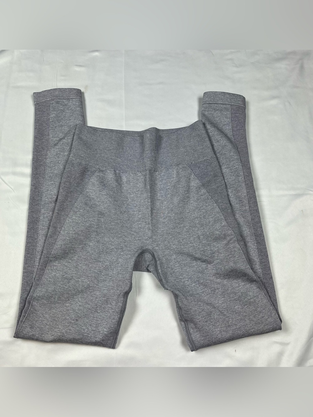 Gymshark Leggings Women XS Grey flex seamless Mid rise athletic gym wear